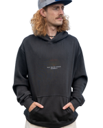 The Salt Water Seeker Mens Demiray Hoodie in Faded Black