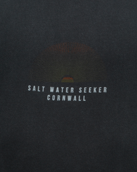 The Salt Water Seeker Mens Demiray Hoodie in Faded Black