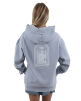 The Born by the Sea Womens Divine Hoodie in Faded Powder Blue