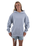 The Born by the Sea Womens Divine Hoodie in Faded Powder Blue