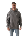 The Salt Water Seeker Mens Seeker Hoodie in Faded Grey