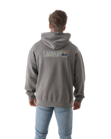 The Salt Water Seeker Mens Seeker Hoodie in Faded Grey