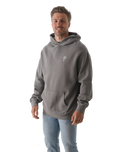 The Salt Water Seeker Mens Seeker Hoodie in Faded Grey