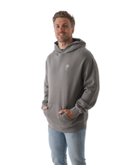 The Salt Water Seeker Mens Seeker Hoodie in Faded Grey