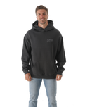 The Salt Water Seeker Mens Sunset Sessions Hoodie in Faded Black