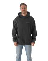 The Salt Water Seeker Mens Sunset Sessions Hoodie in Faded Black