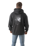 The Salt Water Seeker Mens Sunset Sessions Hoodie in Faded Black