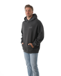 The Salt Water Seeker Mens Sunset Sessions Hoodie in Faded Black