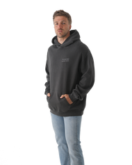 The Salt Water Seeker Mens Sunset Sessions Hoodie in Faded Black