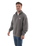 Embroidered 1/4 Zip Fleece Sweatshirt in Faded Grey