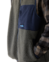 Cooper Fleece Gilet in Ocean Storm