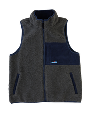 The Kavu Mens Cooper Fleece Gilet in Ocean Storm