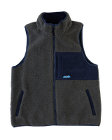 The Kavu Mens Cooper Fleece Gilet in Ocean Storm