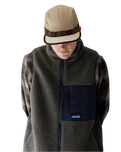 The Kavu Mens Cooper Fleece Gilet in Ocean Storm