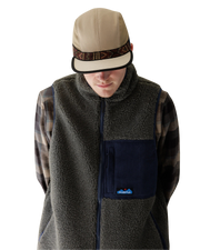 The Kavu Mens Cooper Fleece Gilet in Ocean Storm