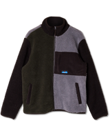 The Kavu Mens Wayside Zip Fleece Jacket in Timber Nights