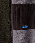 The Kavu Mens Wayside Zip Fleece Jacket in Timber Nights