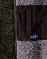 The Kavu Mens Wayside Zip Fleece Jacket in Timber Nights
