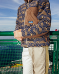 Wayside Zip Fleece Jacket in Walnut Mountain