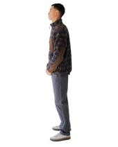 The Kavu Mens Wayside Zip Fleece Jacket in Walnut Mountain