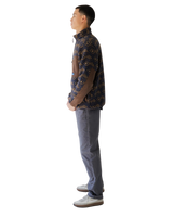 The Kavu Mens Wayside Zip Fleece Jacket in Walnut Mountain