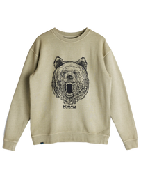 The Kavu Mens Kavu Core Crew Sweatshirt in Olive