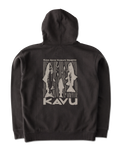 The Kavu Mens Core Hoodie in Carbon Black