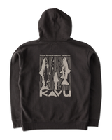 The Kavu Mens Core Hoodie in Carbon Black