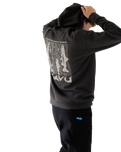 The Kavu Mens Core Hoodie in Carbon Black
