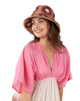Sweetvine Bucket Hat in Magenta