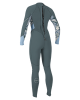 The O'Neill Womens Bahia 3/2mm Back Zip Spring Wetsuit in Full Shade, Palmeno Tropical & Fade Denim