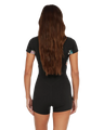 Bahia 2/1mm Front Zip Shorty Wetsuit in Black, Mikah Floral & Black