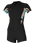 The O'Neill Womens Bahia 2/1mm Front Zip Shorty Wetsuit in Black, Mikah Floral & Black