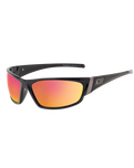 The Dirty Dog Stoat Polarised Sunglasses in Black & Grey Red Fusion