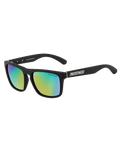 Monza Polarised Sunglasses in Black & Green