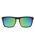 Monza Polarised Sunglasses in Black & Green