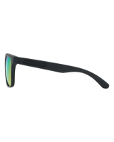 Monza Polarised Sunglasses in Black & Green