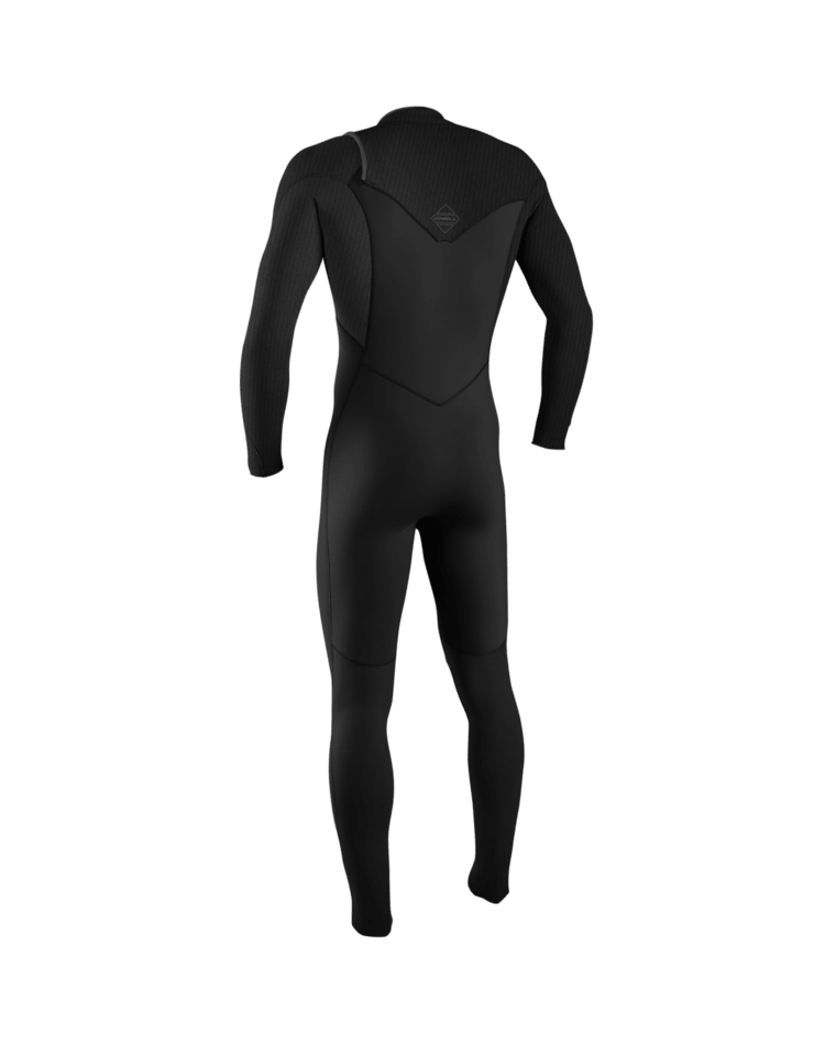 The O'Neill Mens HyperFreak 5/4mm+ Chest Zip Wetsuit in Black