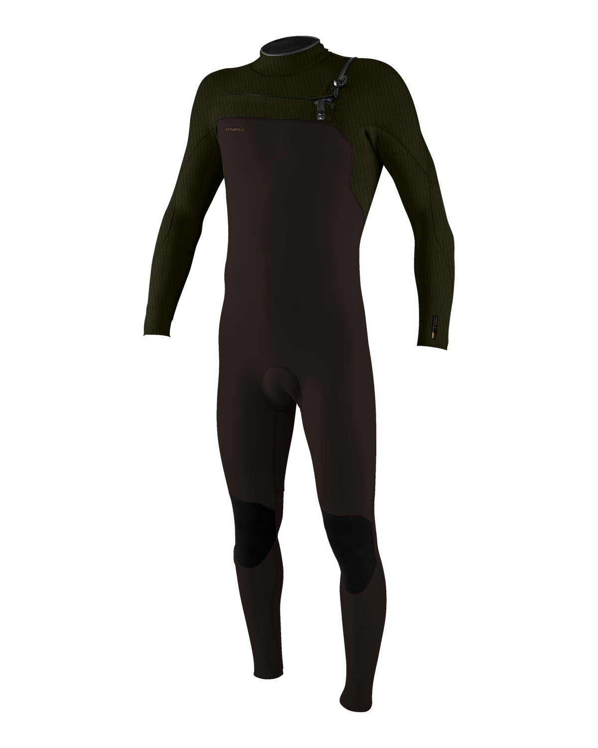 The O'Neill Mens Hyperfreak 5/4mm+ Chest Zip Wetsuit in Arabica & Ranger