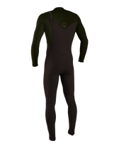 The O'Neill Mens Hyperfreak 5/4mm+ Chest Zip Wetsuit in Arabica & Ranger