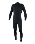 Hyperfreak 5/4mm+ Chest Zip Wetsuit in Carbon & Dark Slate