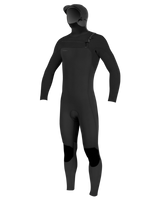 HyperFreak 5/4mm+ Hooded Chest Zip Wetsuit in Black
