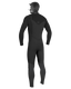 HyperFreak 5/4mm+ Hooded Chest Zip Wetsuit in Black
