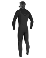 HyperFreak 5/4mm+ Hooded Chest Zip Wetsuit in Black