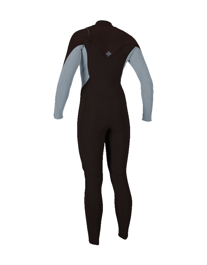 The O'Neill Womens HyperFreak 3/2mm+ Chest Zip Wetsuit in Arabica & Tradewinds