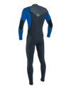 Boys HyperFreak 4/3mm+ Chest Zip Wetsuit in Dark Orion, Deep Sea & Copen Blue