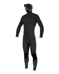 Boys HyperFreak 5/4mm+ Hooded Chest Zip Wetsuit in Black