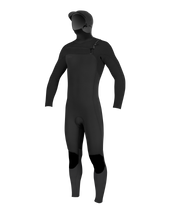 Boys HyperFreak 5/4mm+ Hooded Chest Zip Wetsuit in Black