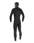Boys HyperFreak 5/4mm+ Hooded Chest Zip Wetsuit in Black