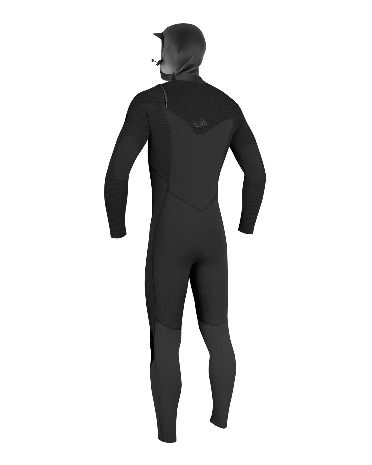 Boys HyperFreak 5/4mm+ Hooded Chest Zip Wetsuit in Black